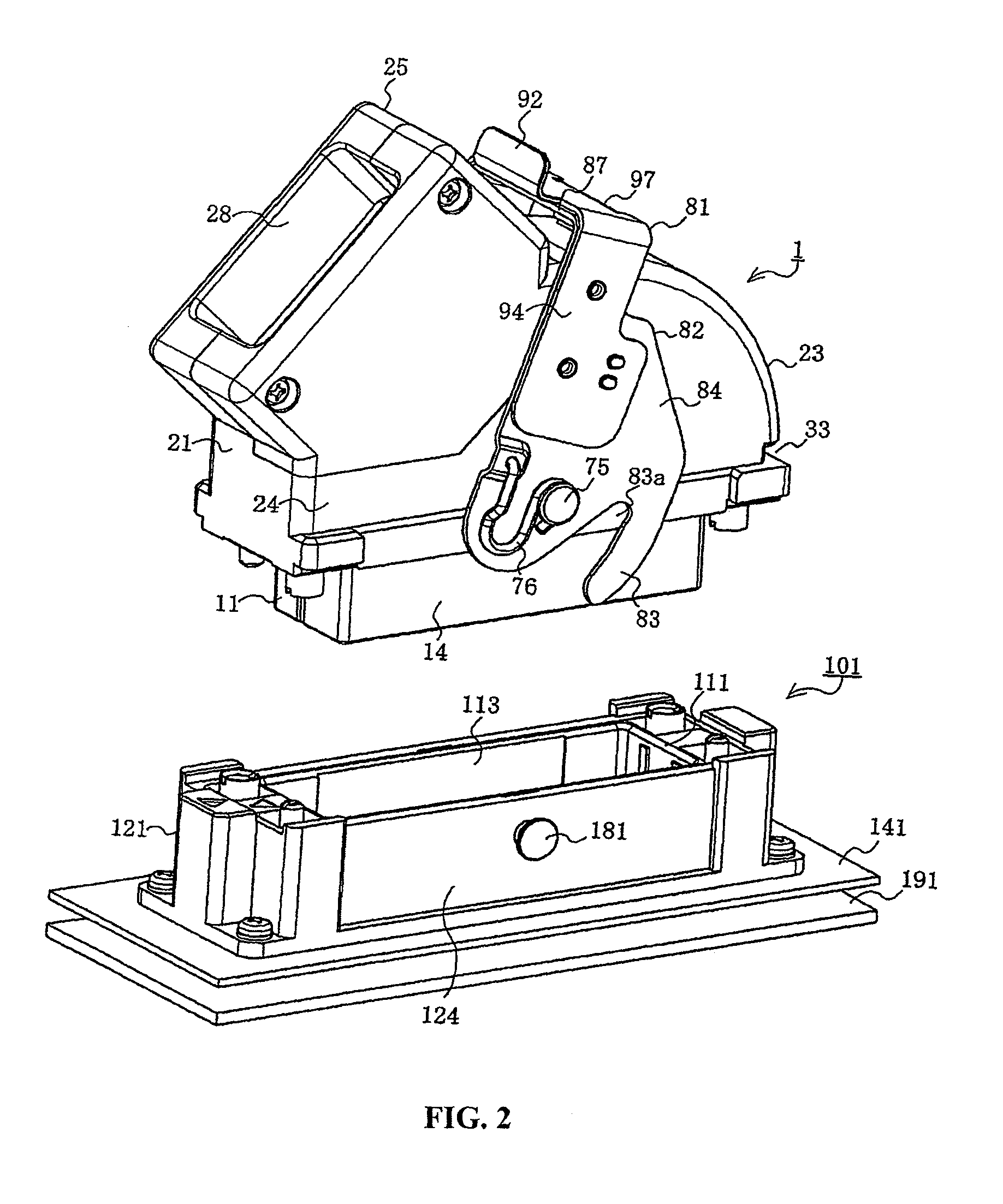 Lever type connector