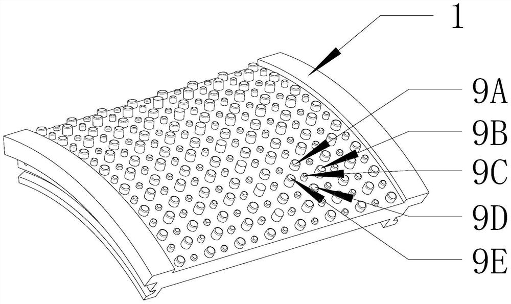 Roller structure of a roller press embedded with cemented carbide studs