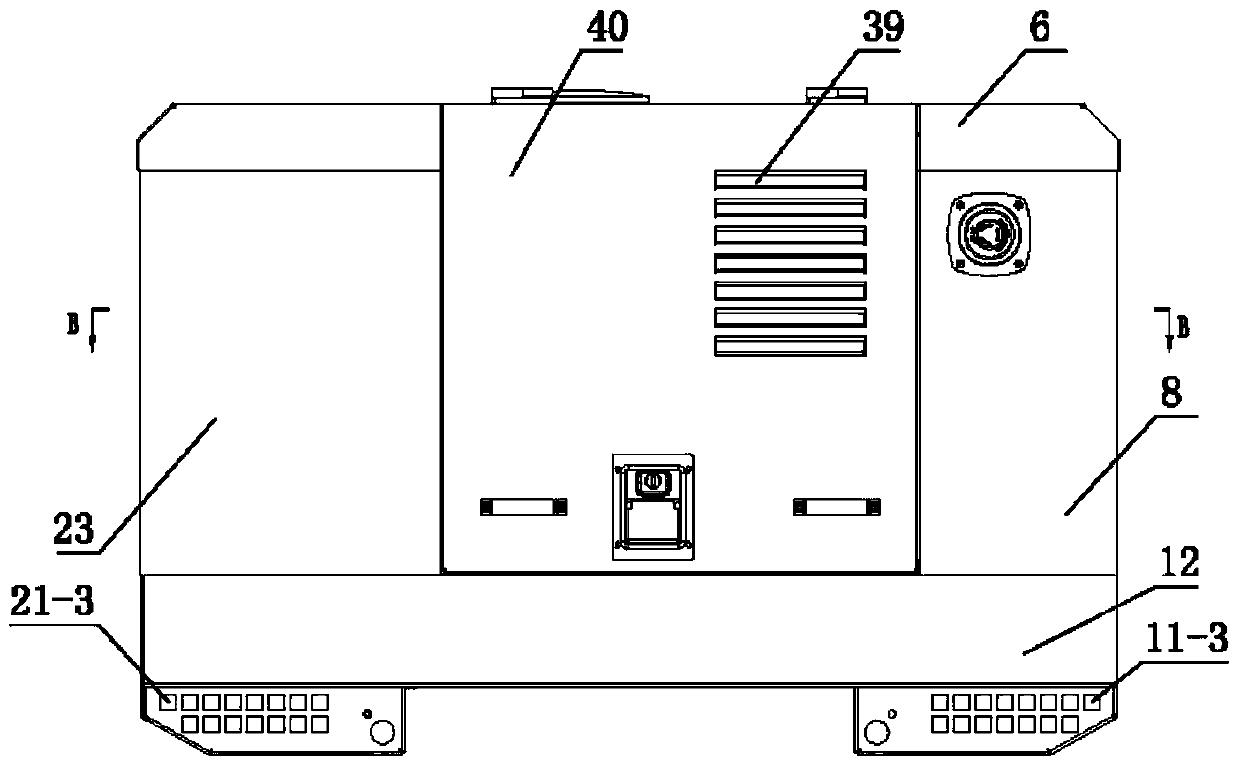 Quiet air-cooled generator set