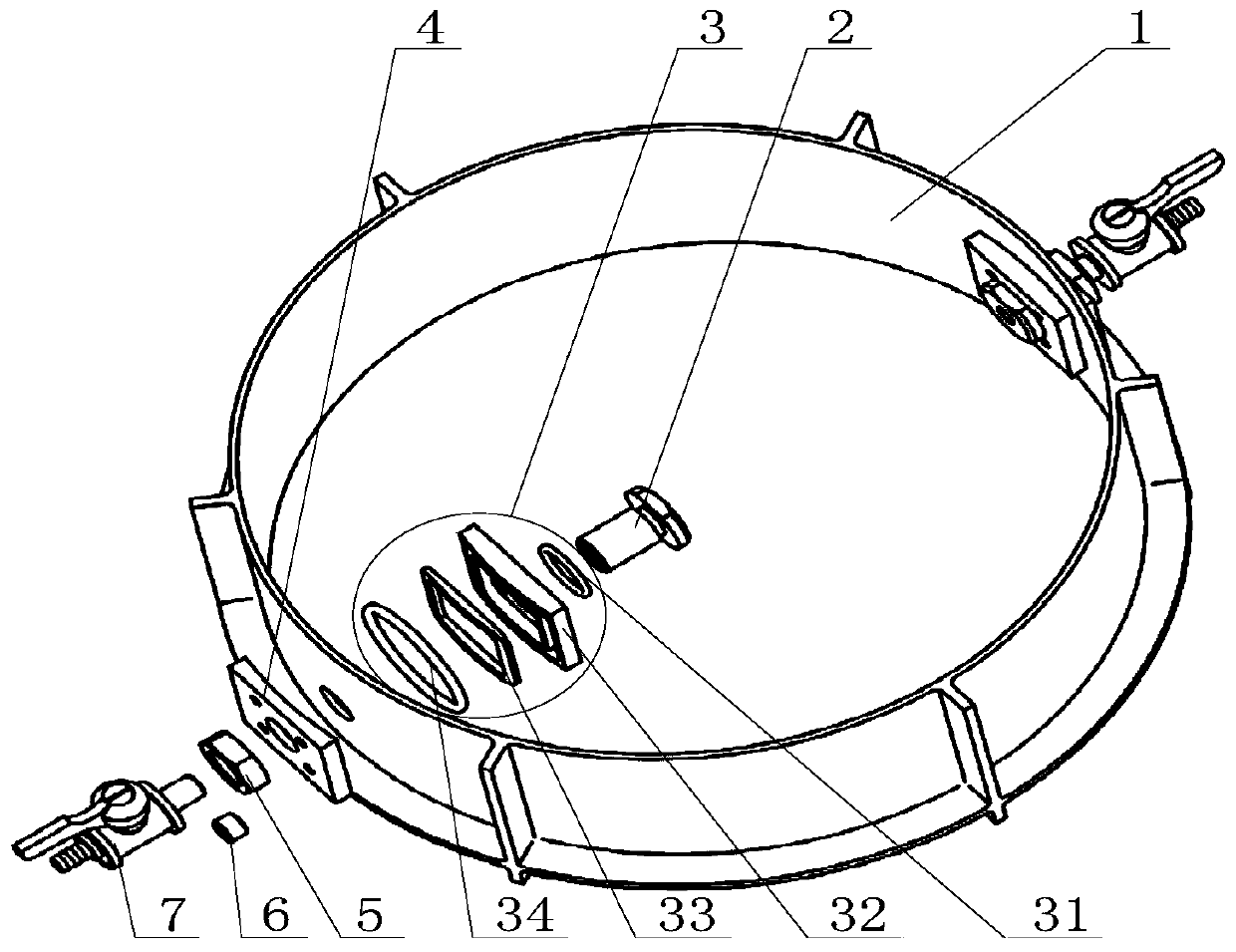 Inflating and deflated device for a thin-walled sealed cylinder