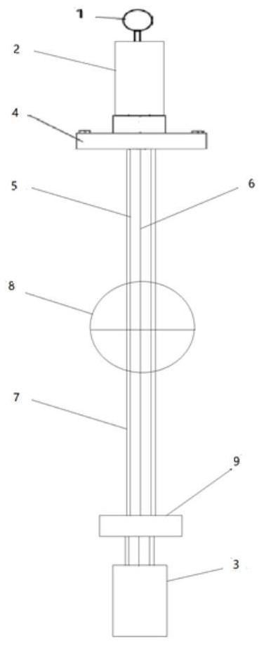 Super-long-range magnetostrictive liquid level meter based on double electronic bins