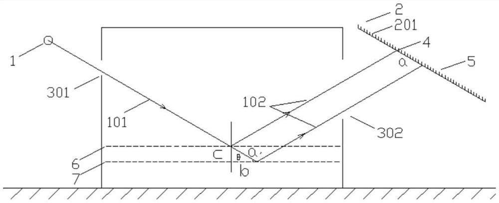 Liquid level measuring device, kiln furnace and liquid level measuring method