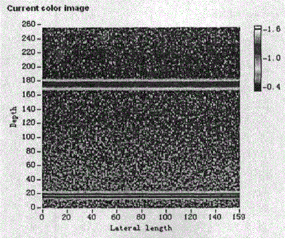 A surface depth measuring device