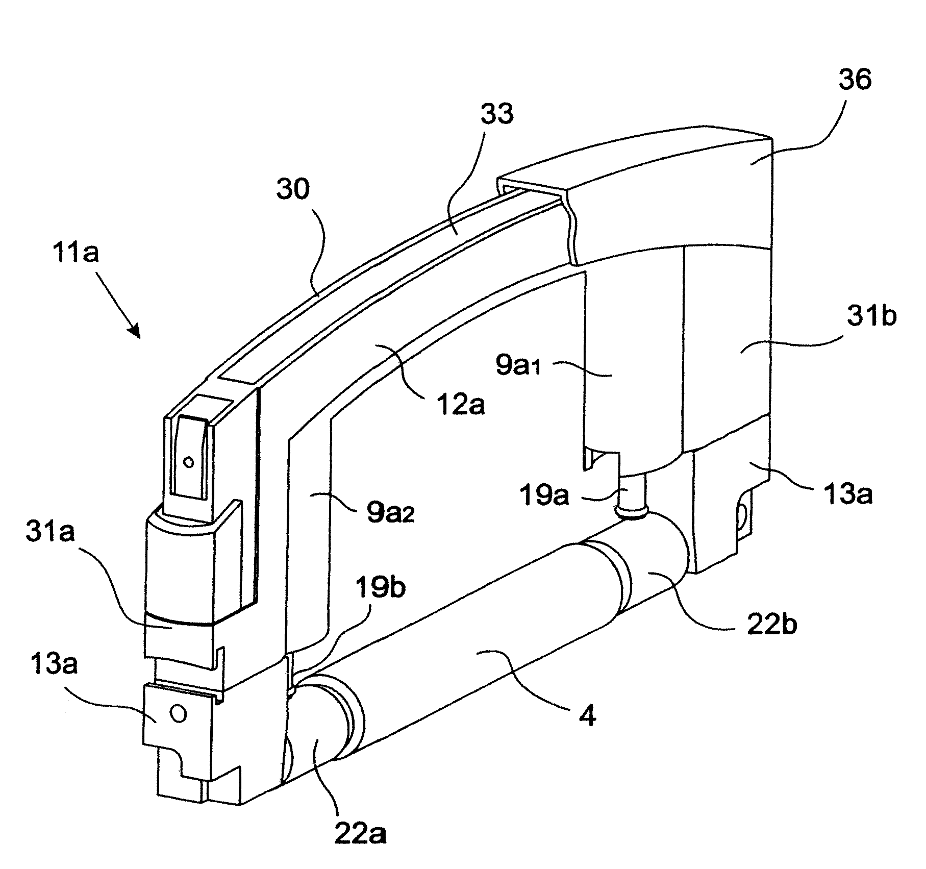 Device on a draw frame having a drafting system for textile fibre slivers