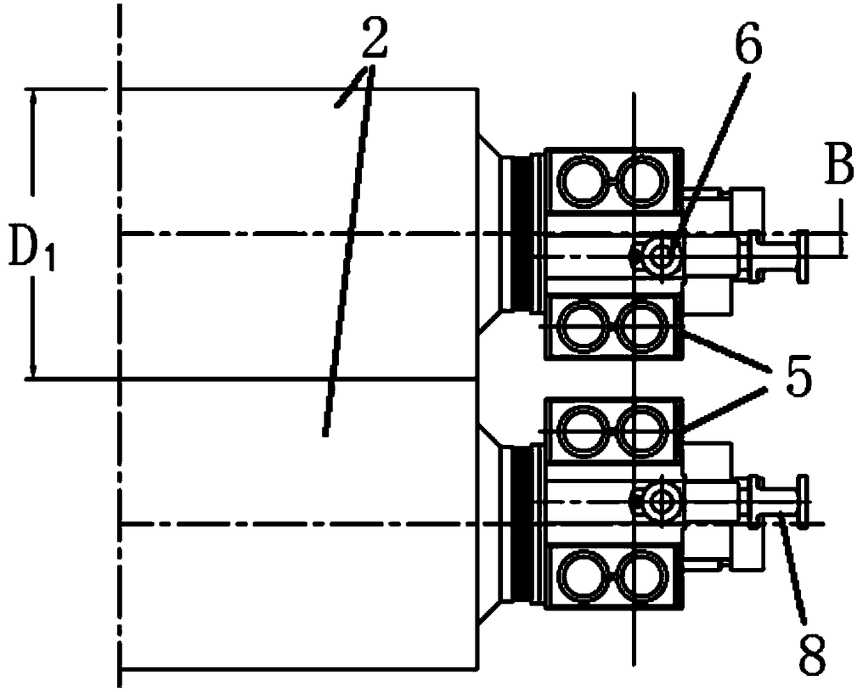 A method of using a bearing seat structure of a skin-pass machine