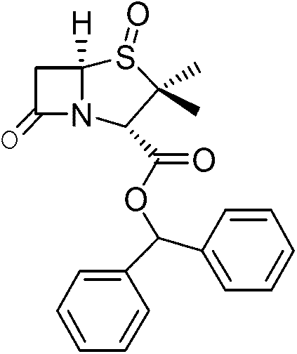 Preparation method of benzhydryl s-oxopenicillanate