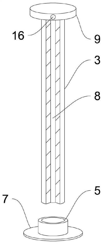 Thermal insulation supporting structure for hoisting part of low-temperature pipeline