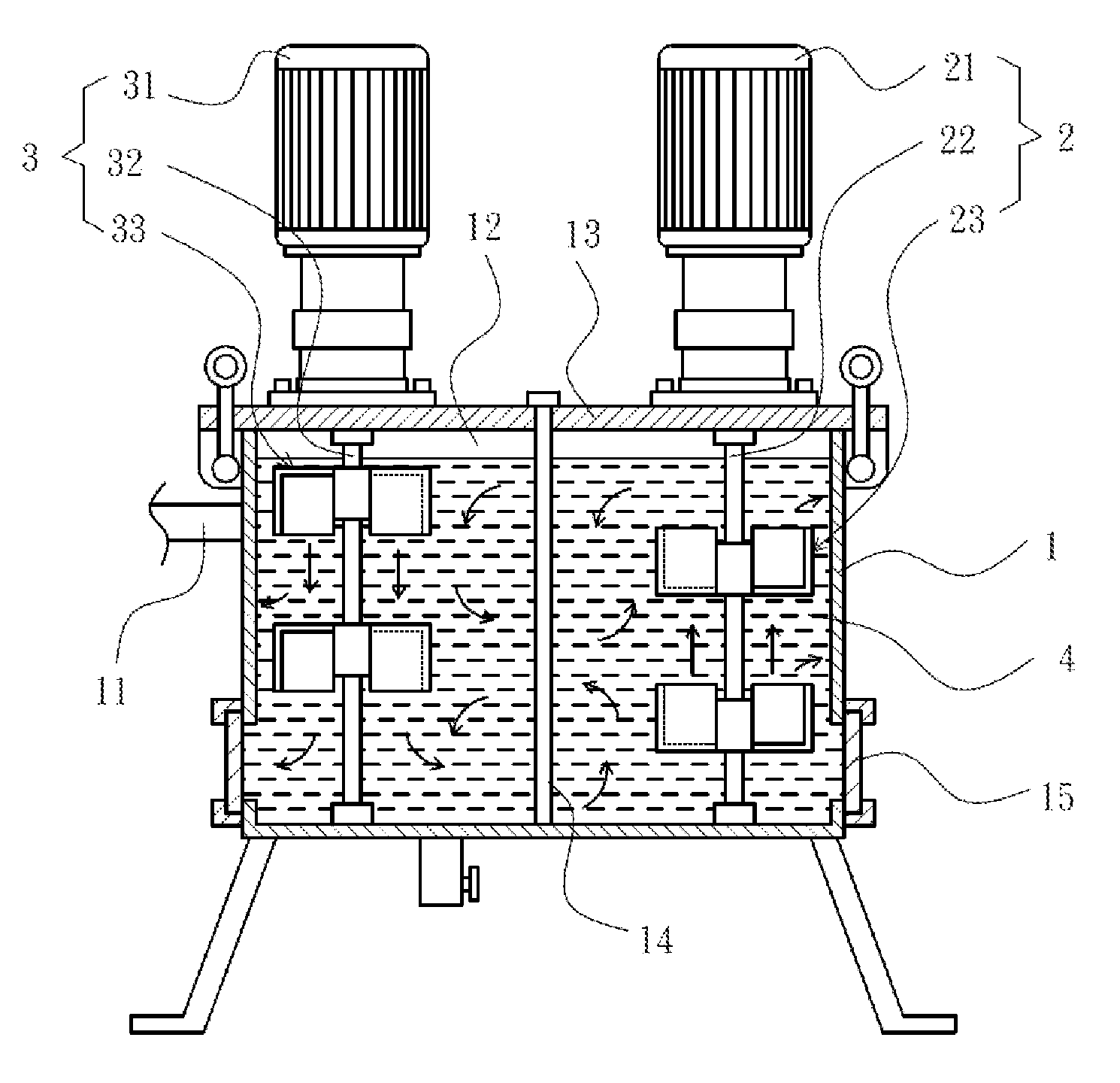 Device for processing molecular clusters of liquid to nano-scale