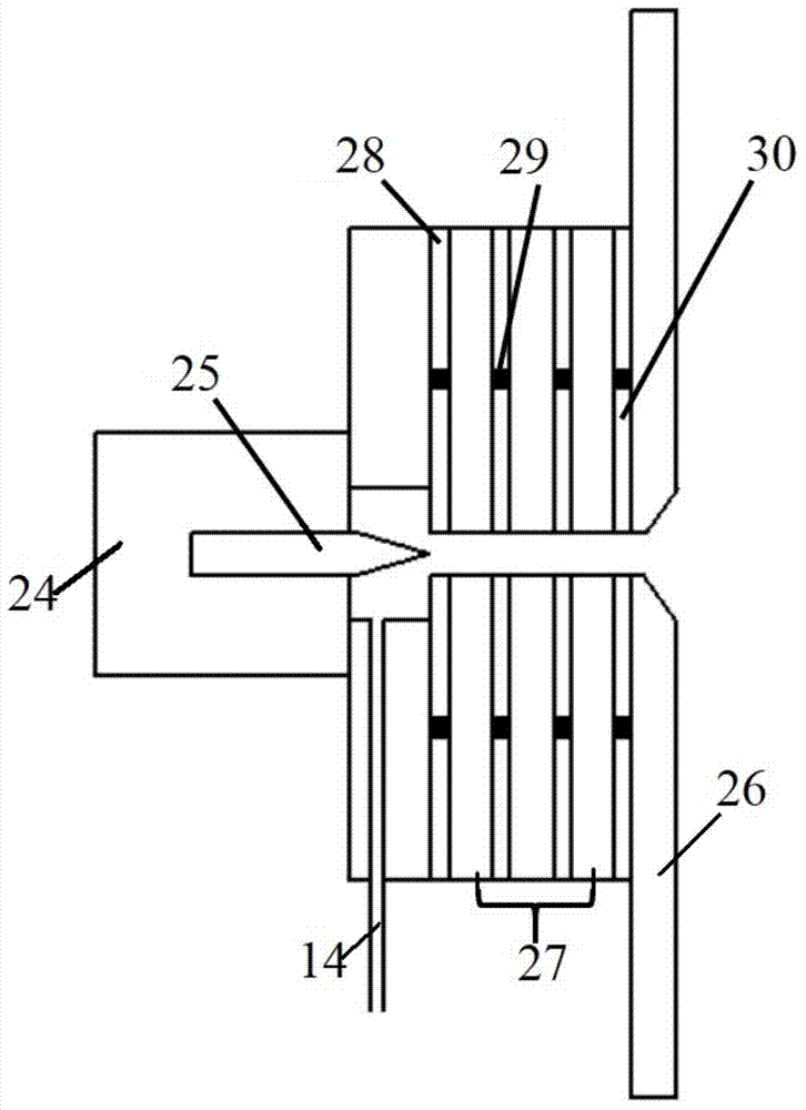 Device for cleaning first mirror for tokamak device by direct-current cascade arc plasma torch