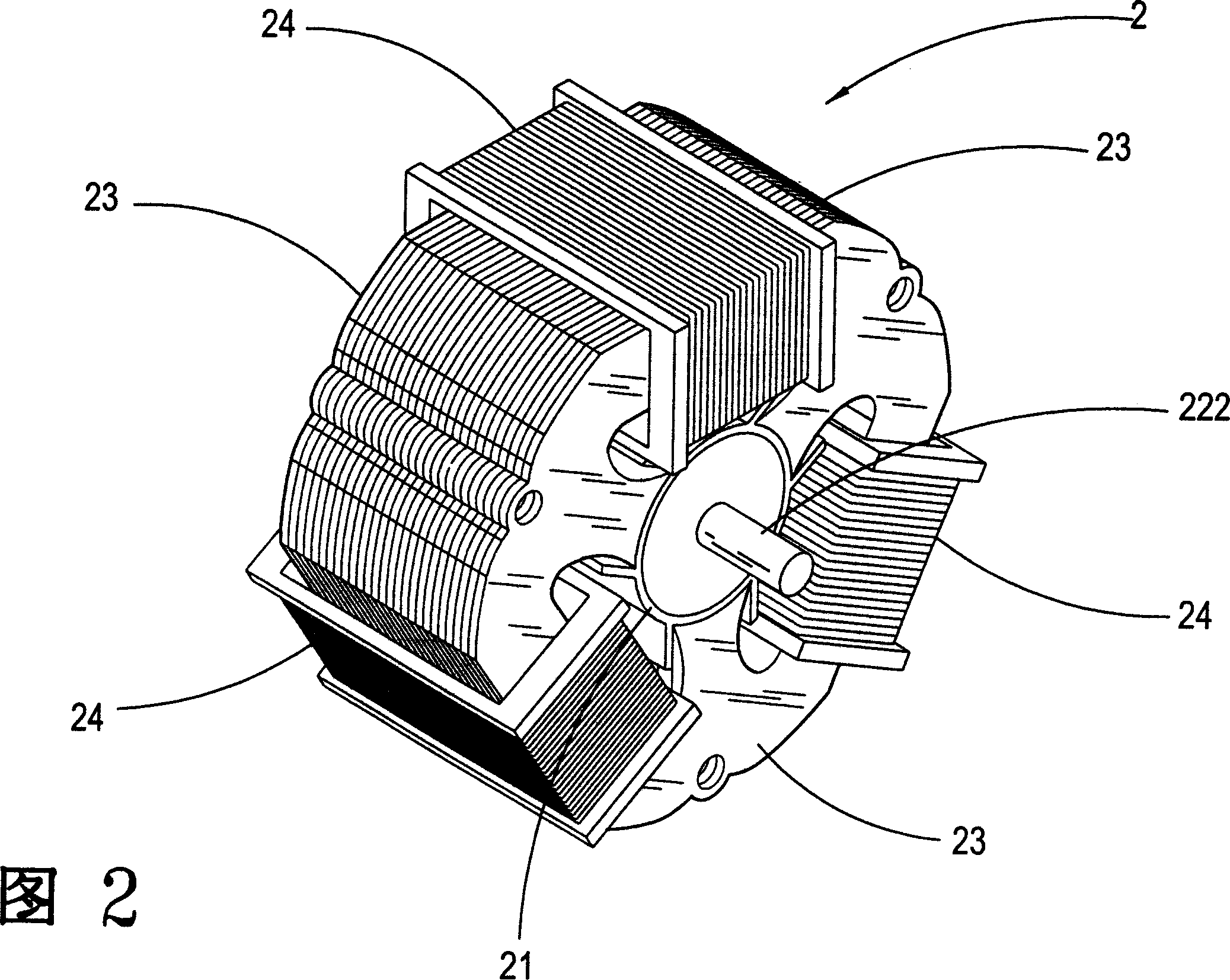 High-efficiency dc motor improved structure