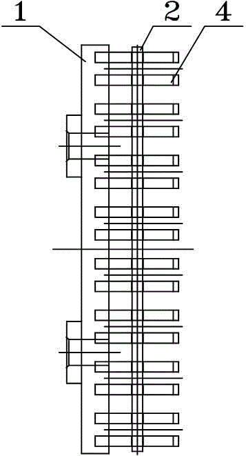 Wear-resistant reciprocating grate support structure