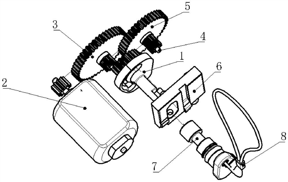 Charging socket electronic lock transmission mechanism