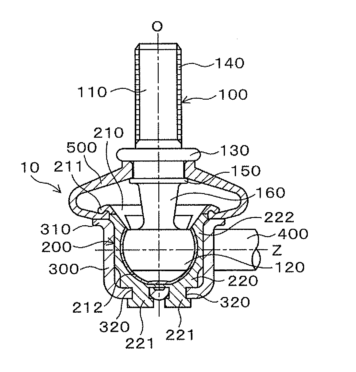 Ball joint and method of manufacturing same