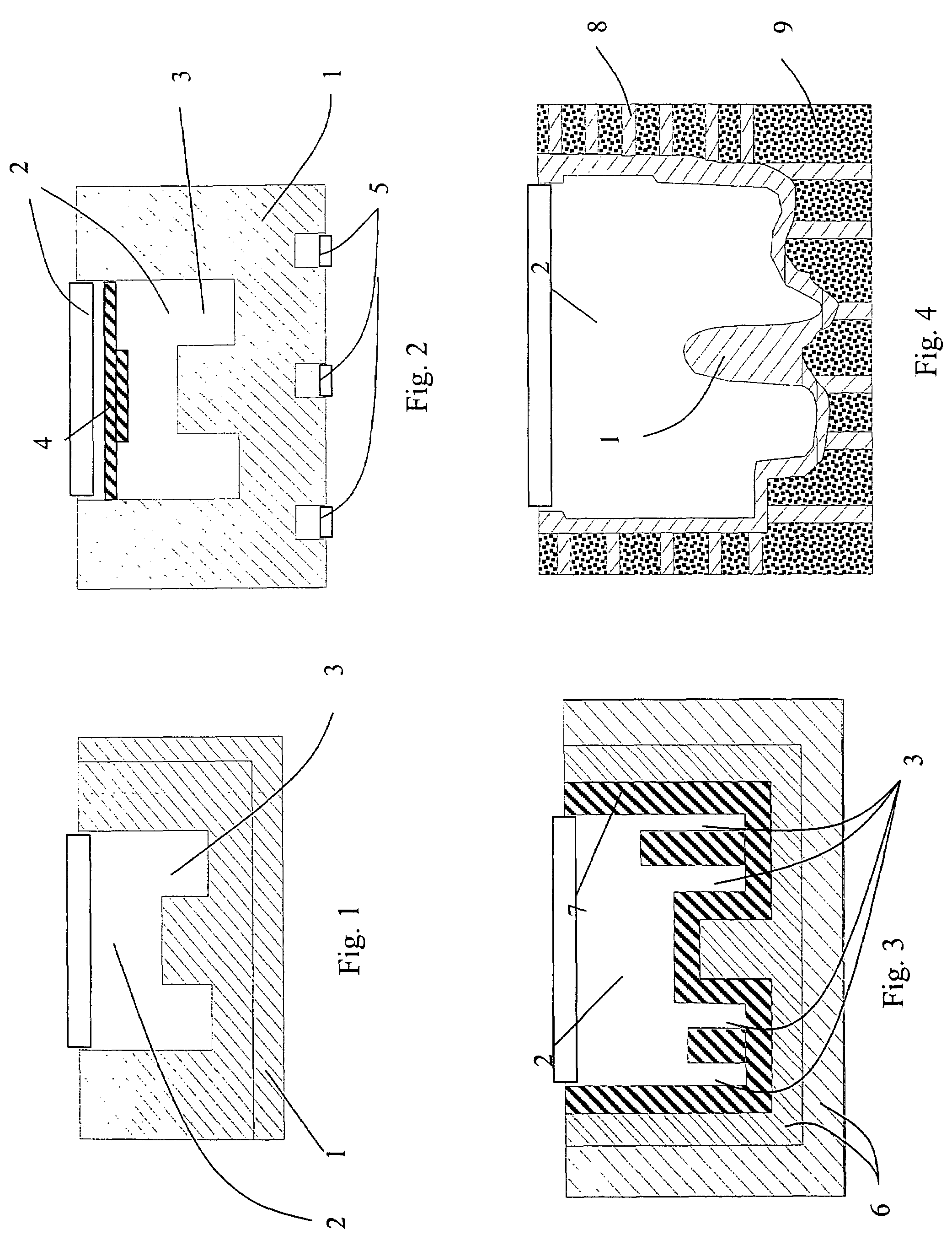 Ceramic casting mold for casting metal and process for production thereof