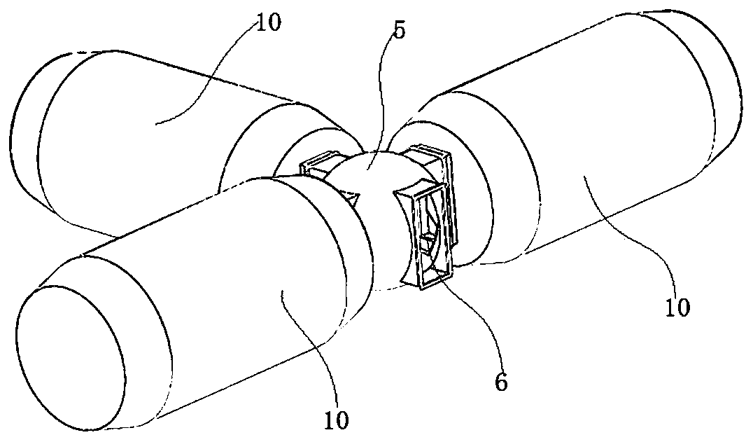 Transition system matched with pressurized oxygen-supplementing living space in high-altitude area and using method thereof