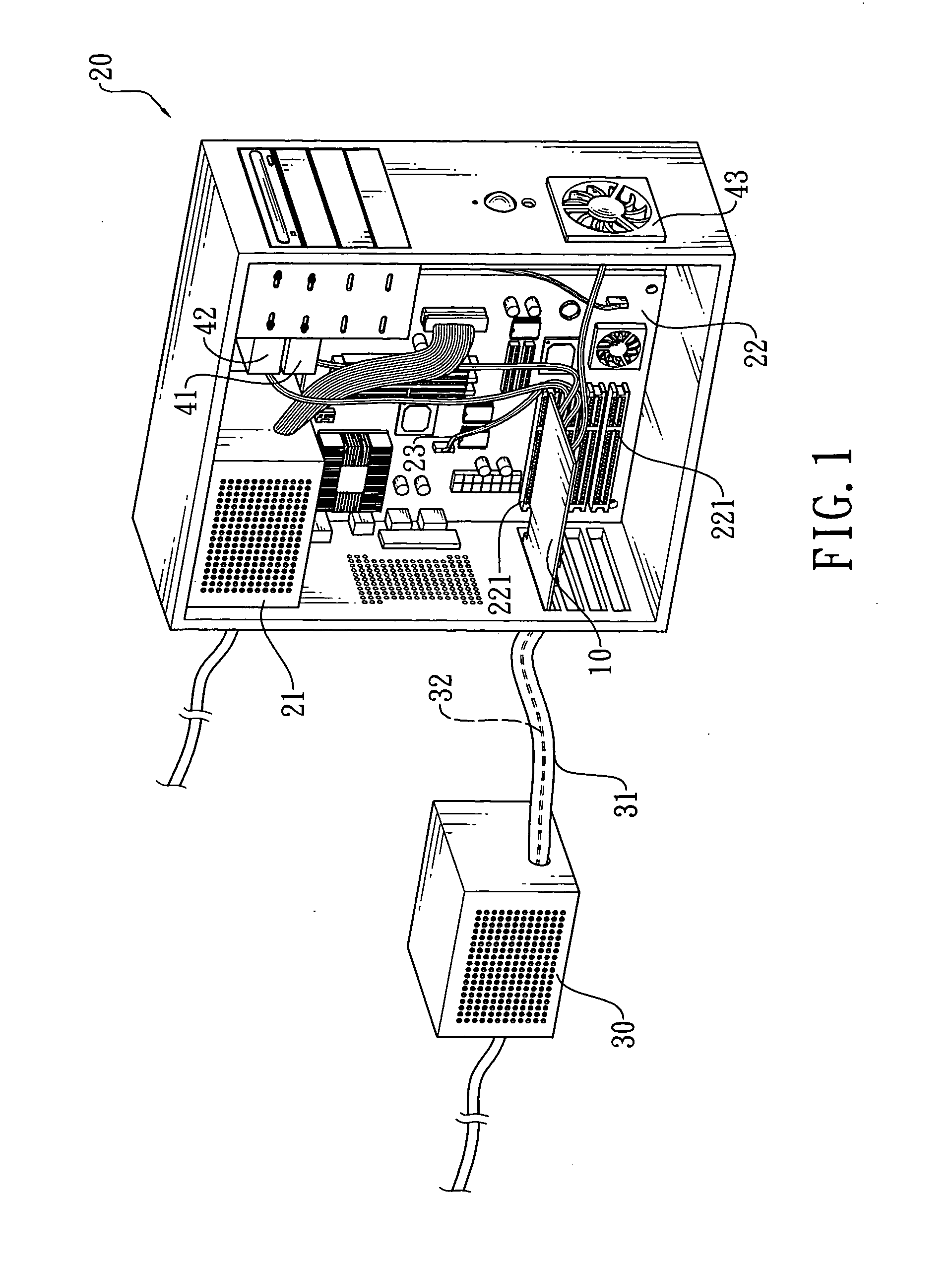 Delayed shutdown system for auxiliary power supply device of personal computer