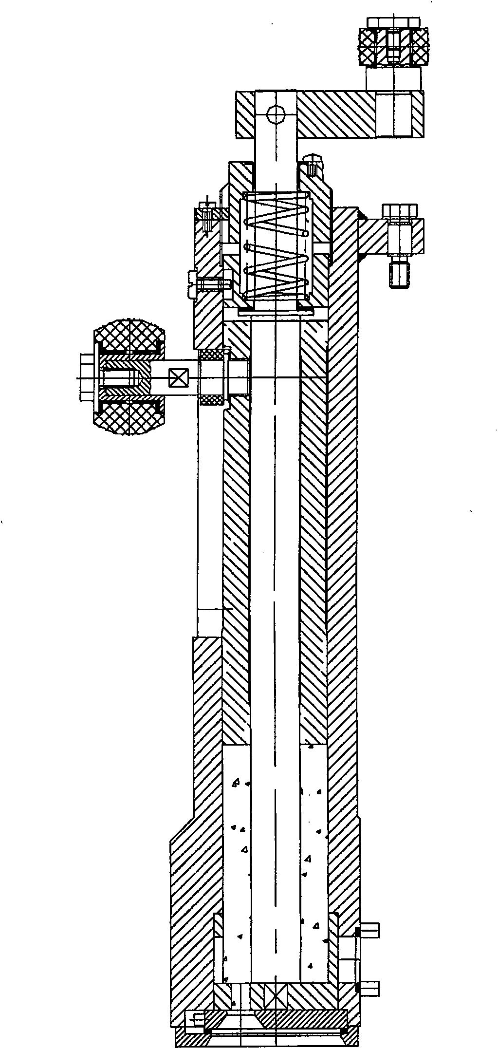 Quantitative filling valve containing pulp type beverage