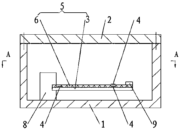 Sensing vibration sensor with temperature compensation based on acoustic surface waves