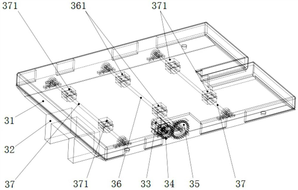 A stair-climbing wheelchair that can be spliced ​​with a bed and its splicing method