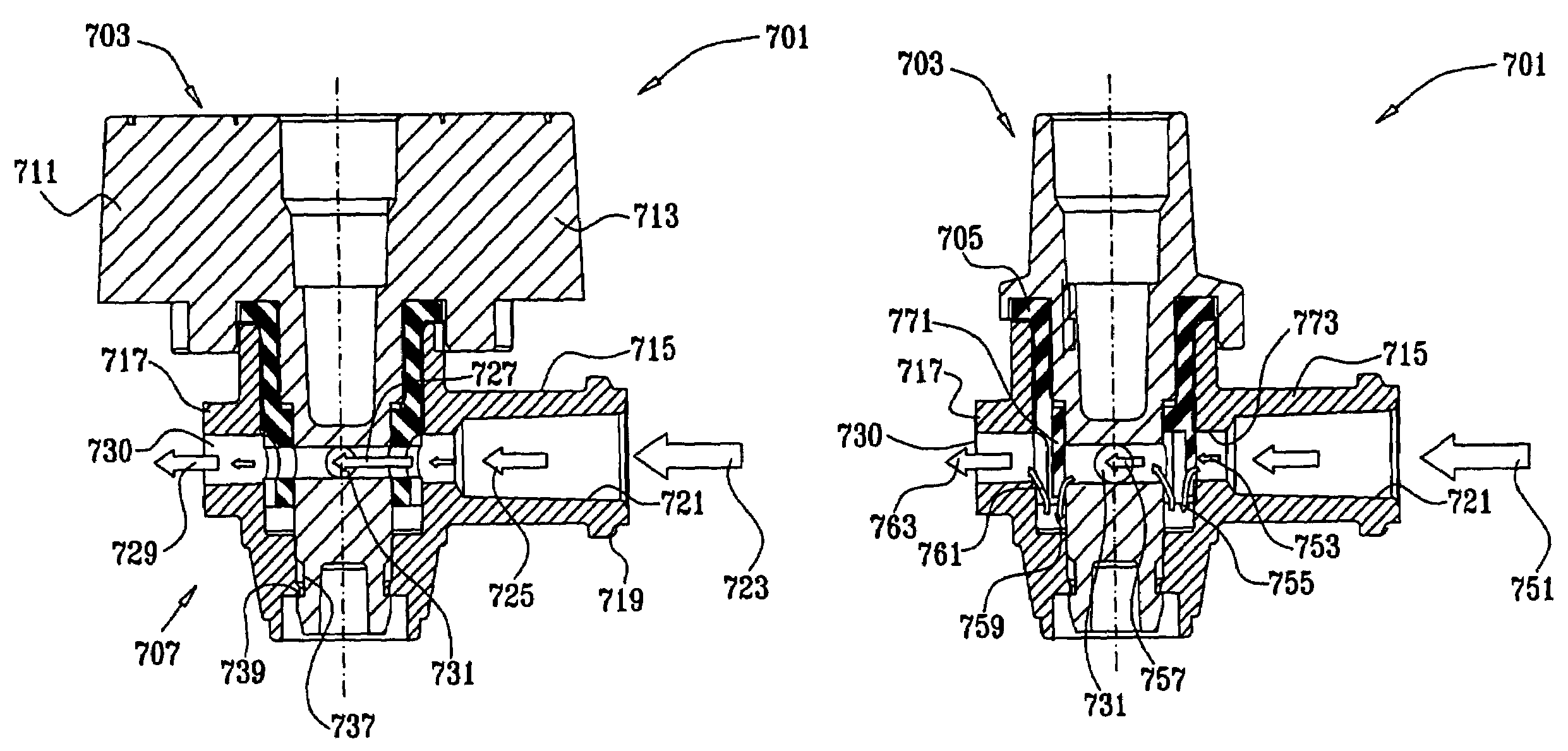 Anesthesia manifold and induction valve
