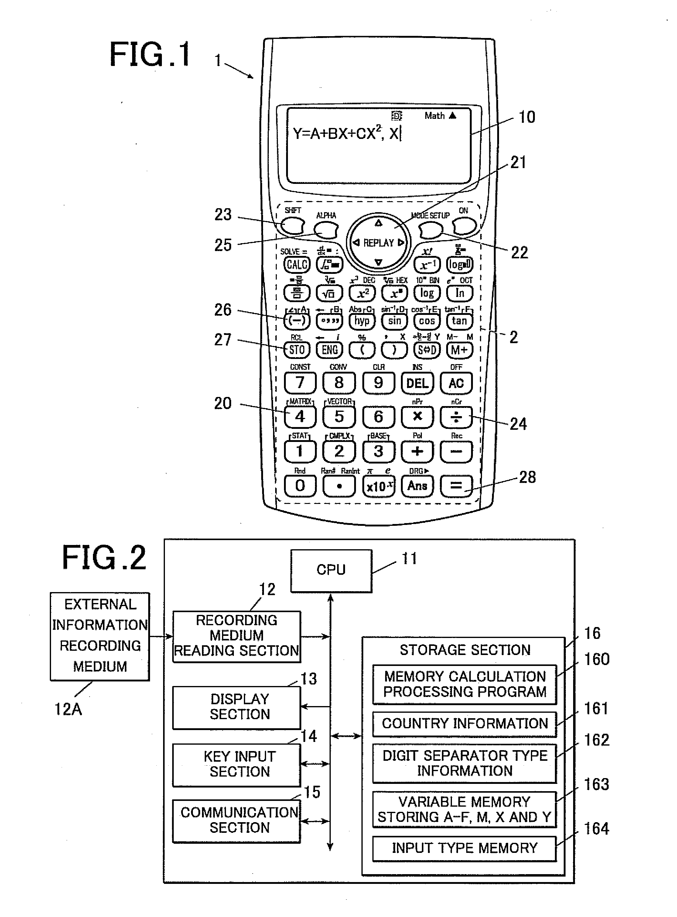 Electronic Device, Method For Controlling Display Of Variable, And Recording Medium Recording Variable Display Controlling Program
