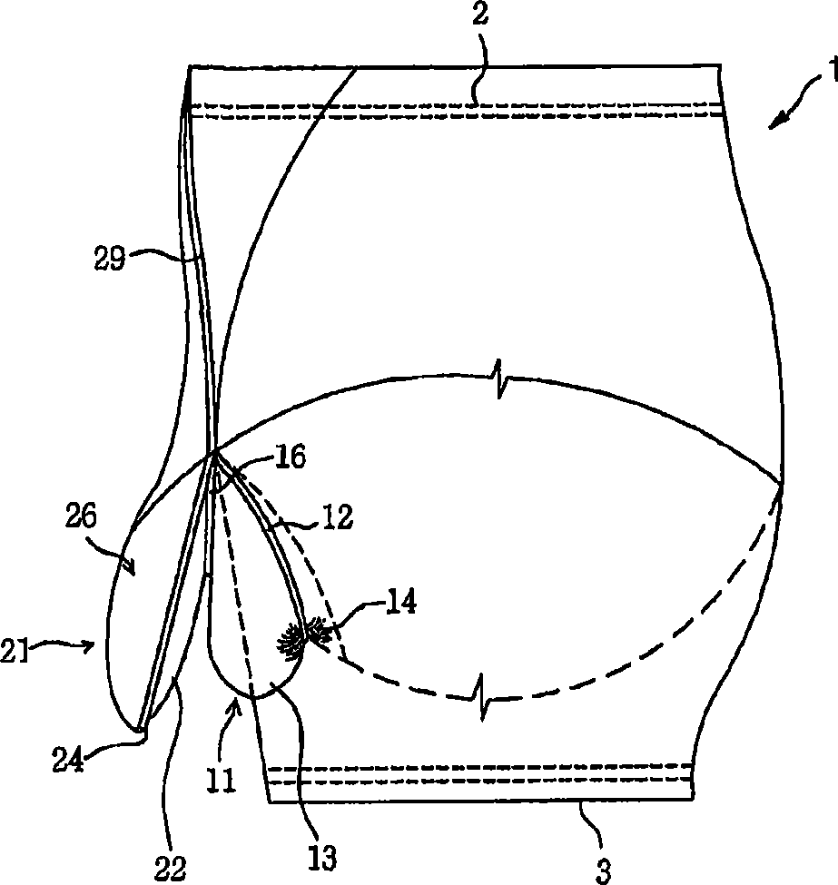 Panties of man's for protection of genital area