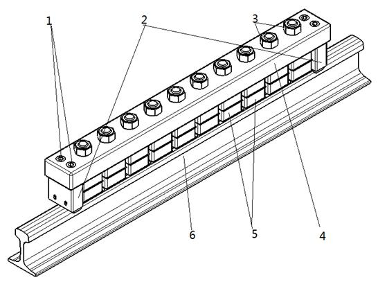 Electromagnetic magnetic rail brake and control method thereof
