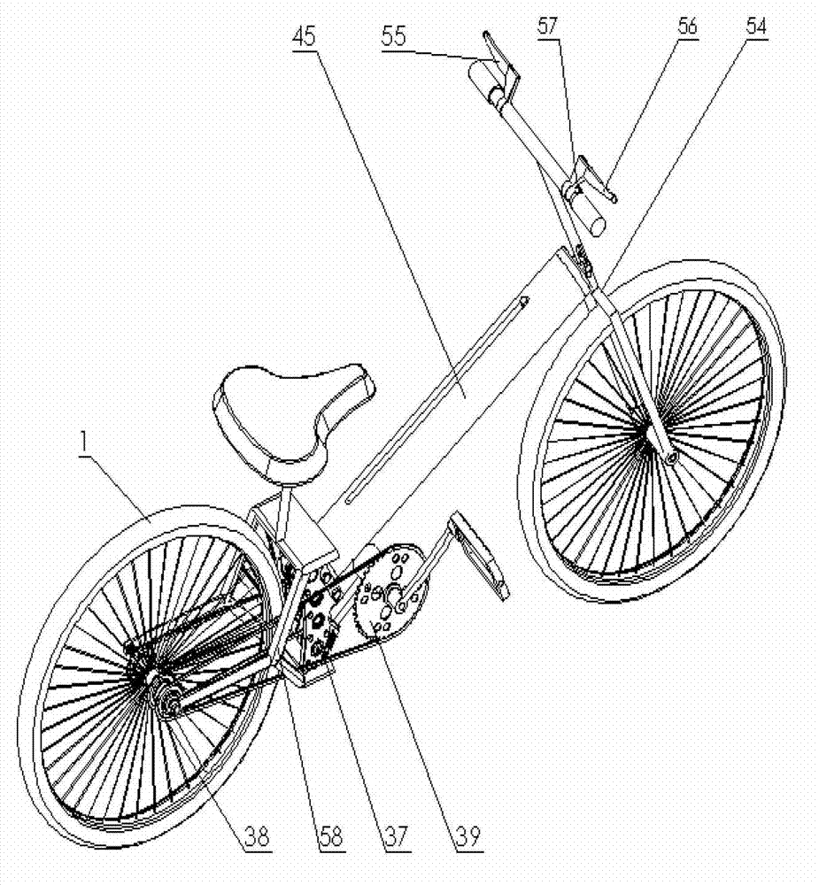 Mechanical brake energy regeneration bicycle