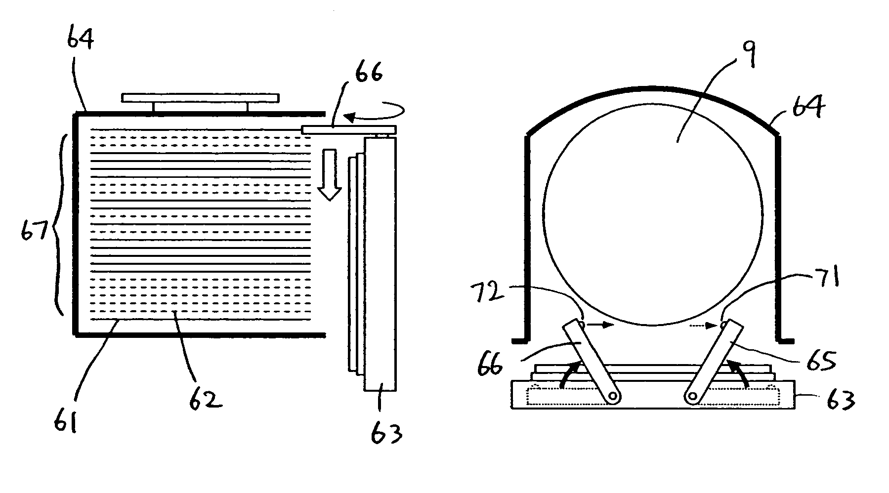 Semiconductor substrate transfer apparatus and semiconductor substrate processing apparatus equipped with the same