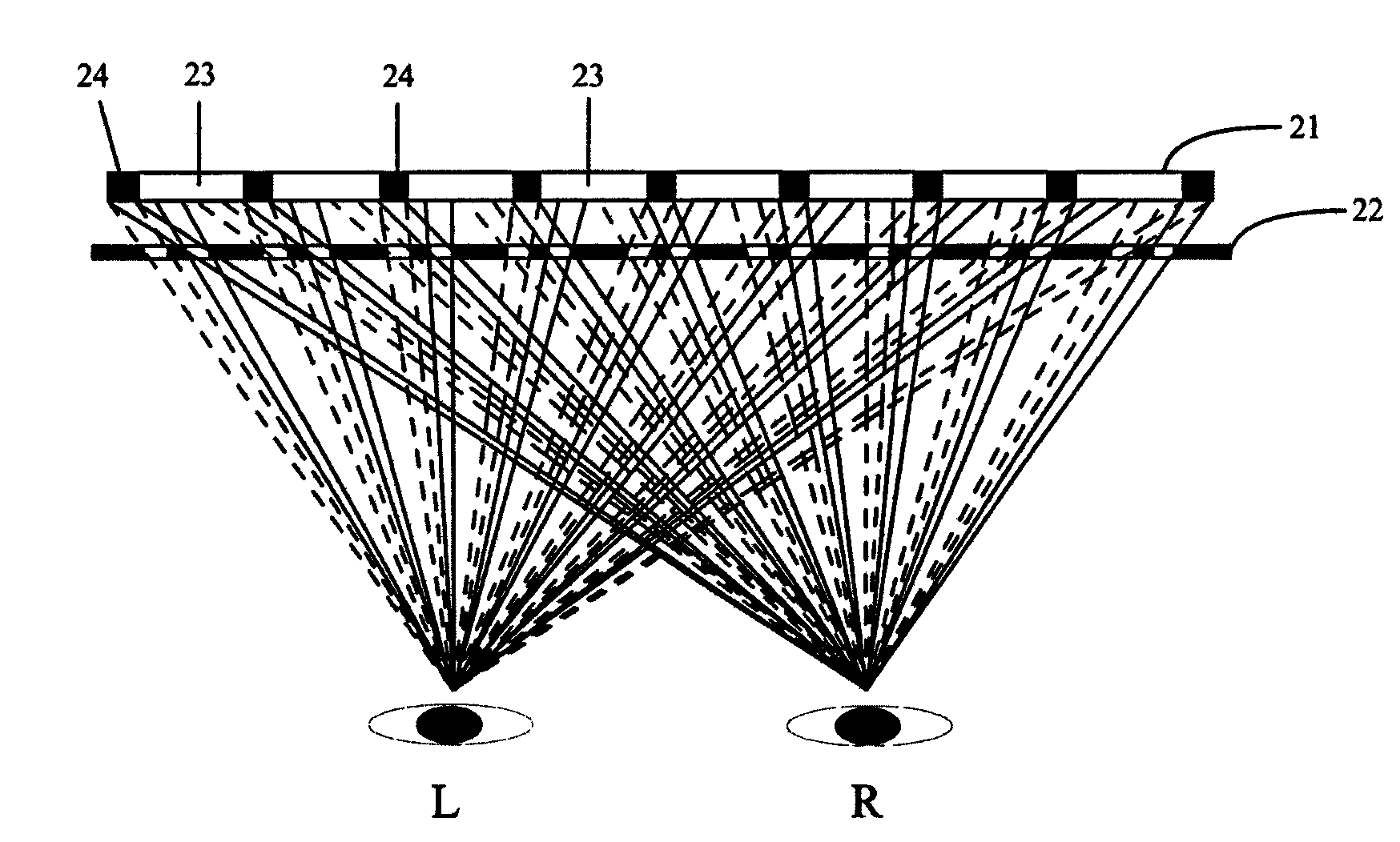Full resolution stereoscopic display device