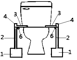 Device for converting sitting toilet to squatting toilet