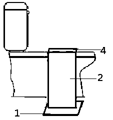 Device for converting sitting toilet to squatting toilet