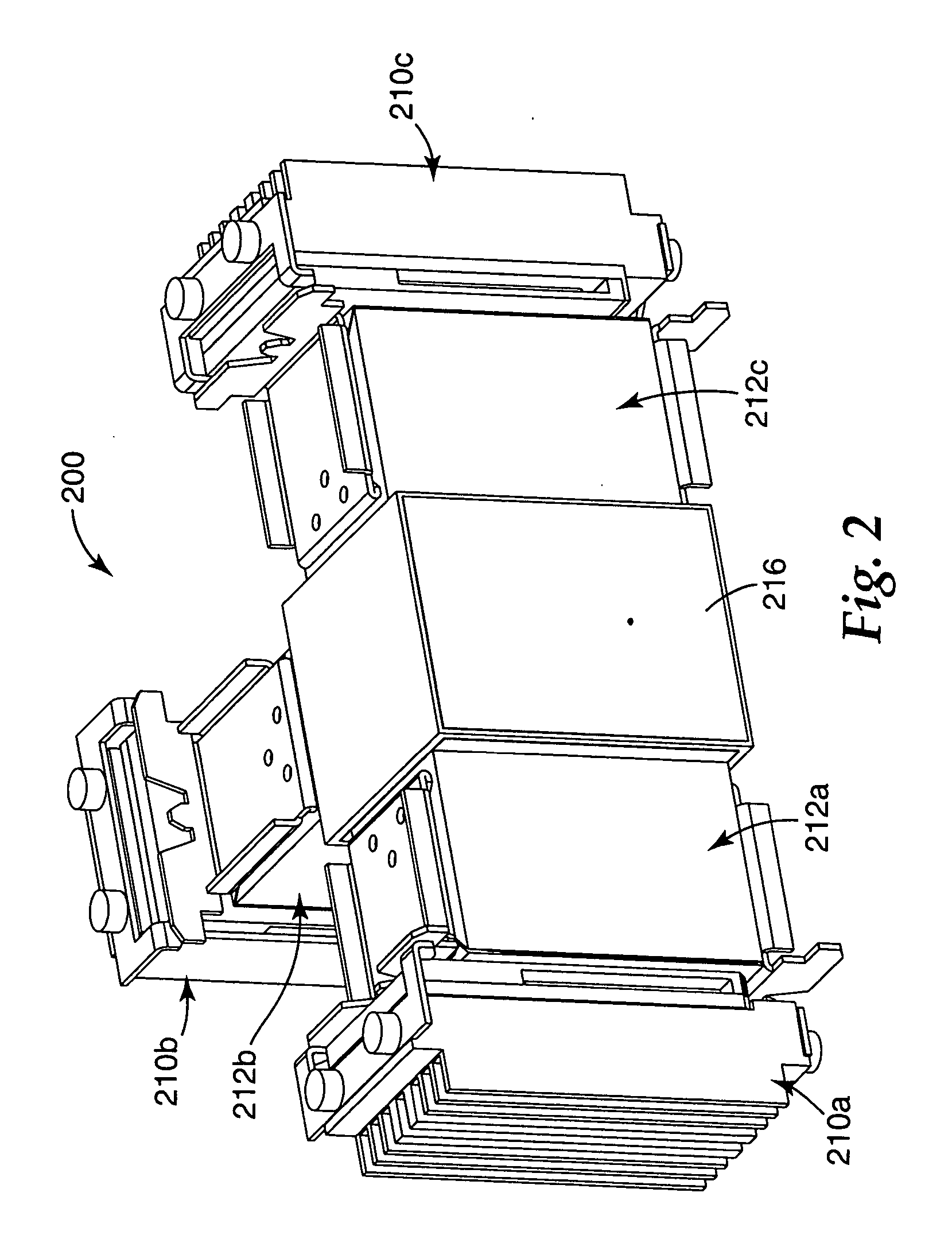 Apparatus and method for mounting imagers on stress-sensitive polarizing beam splitters