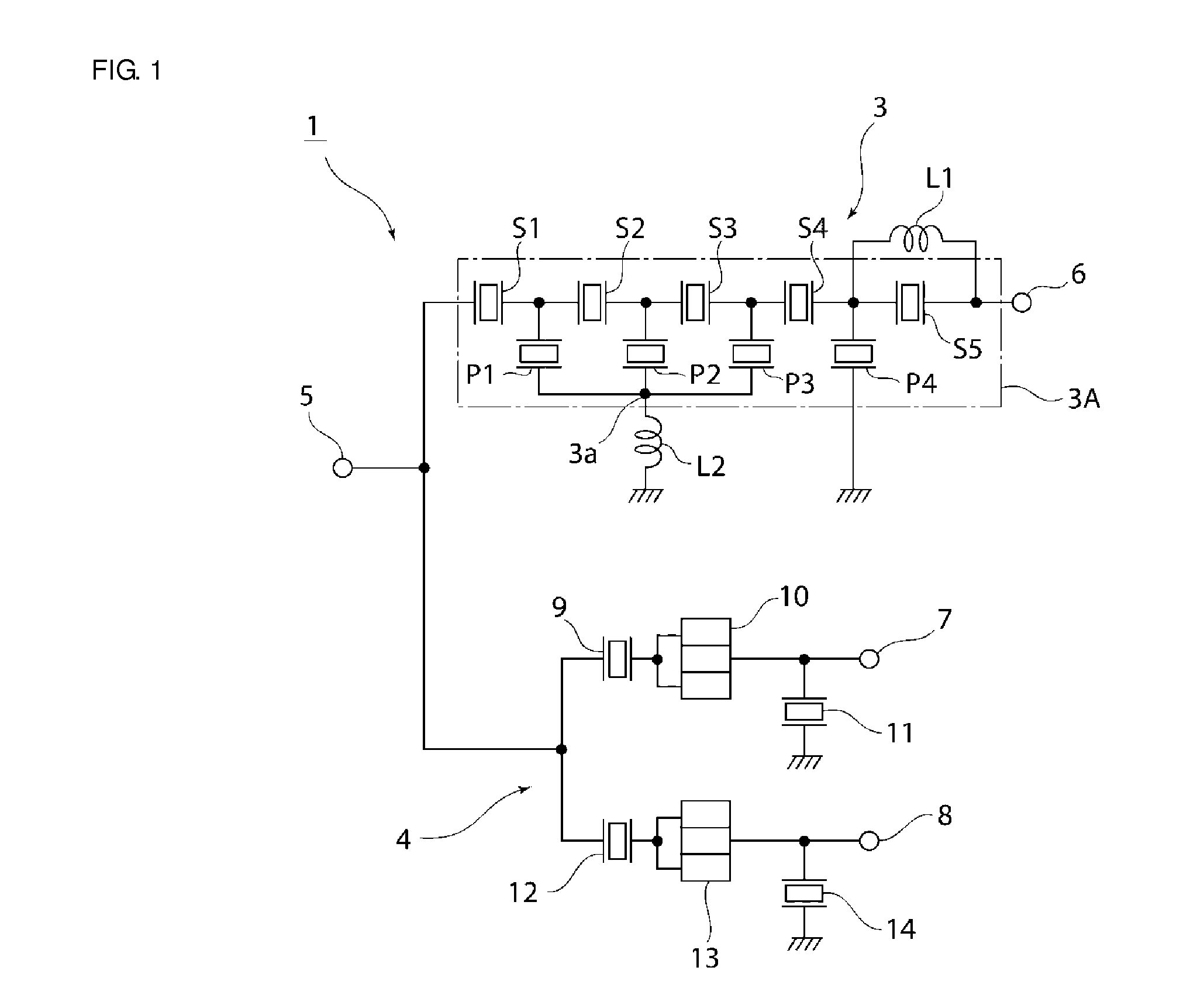 Elastic wave filter device and duplexer