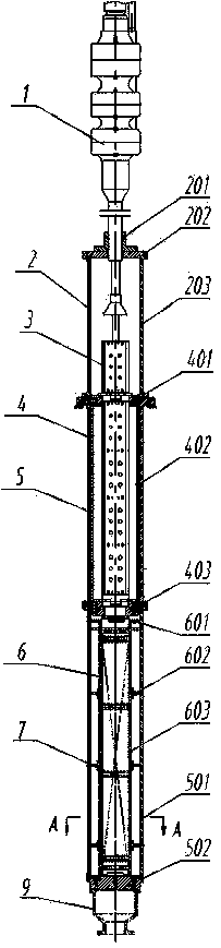 Pressurized water reactor driving line cold test device