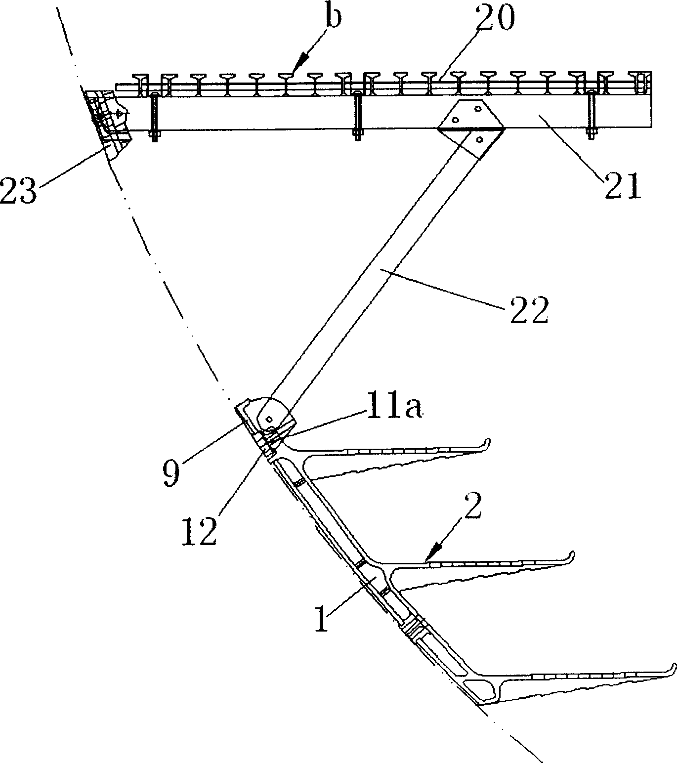 High molecular composite material cable rack for city rail traffic