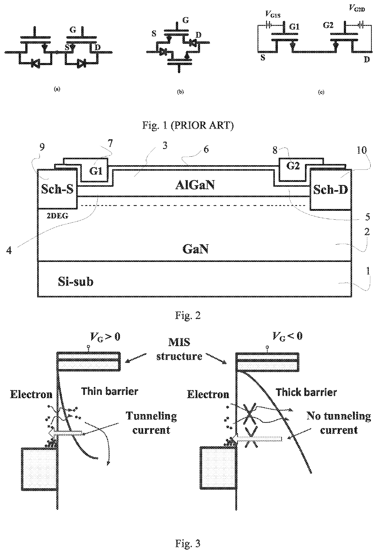 GaN-based bidirectional switch device