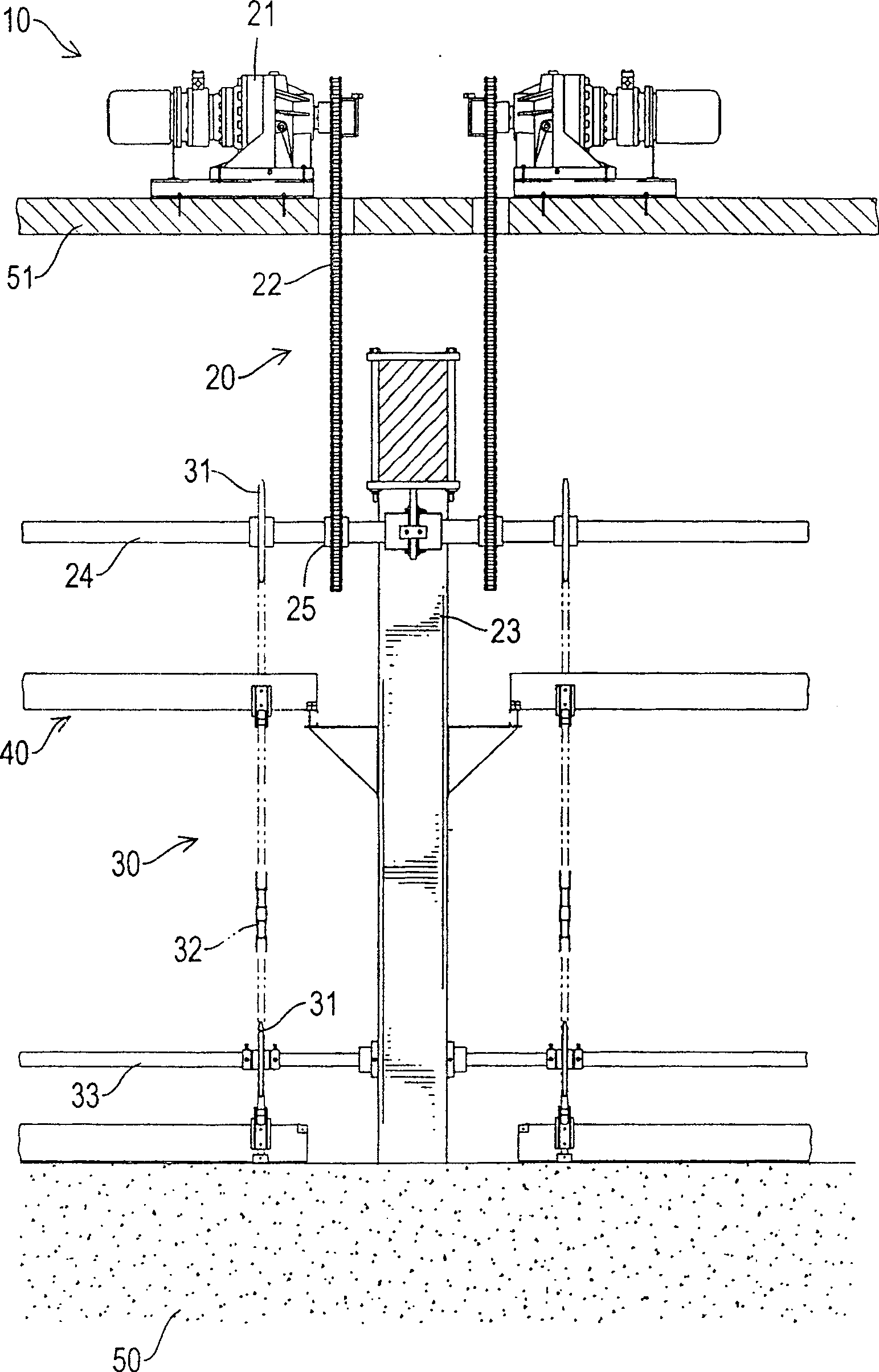 Mud scraping device