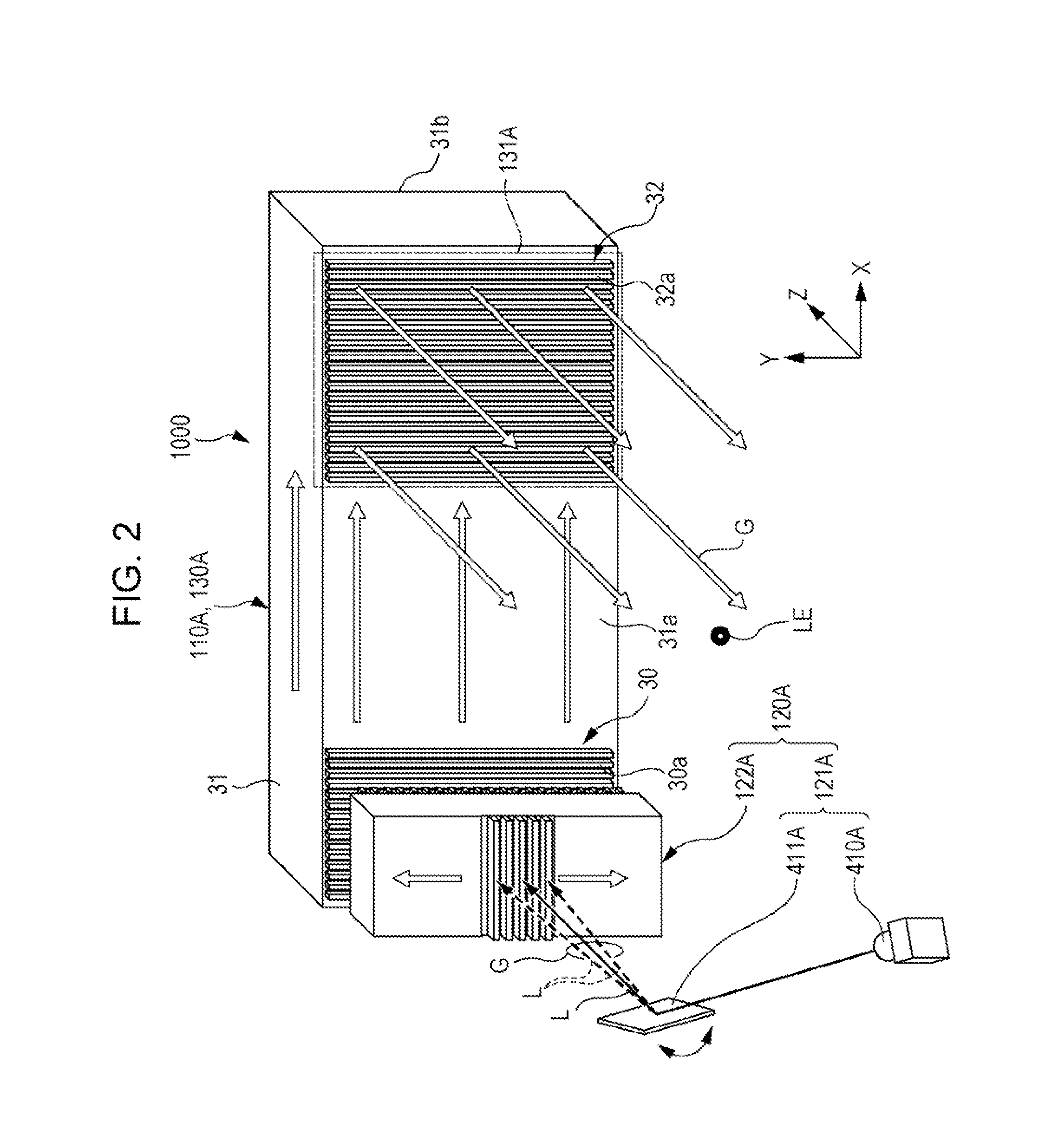 Optical element, electro-optical device, and mounted display apparatus