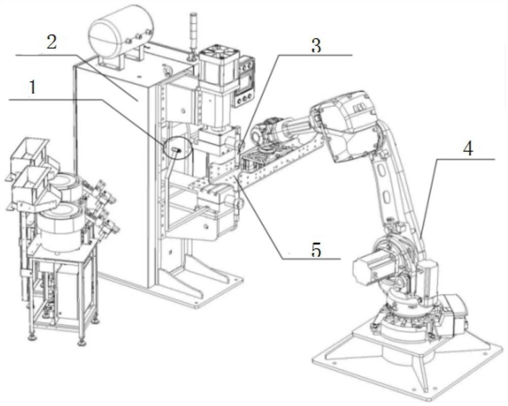 High-precision projection welding error compensation system based on robot hand-eye visual feedback