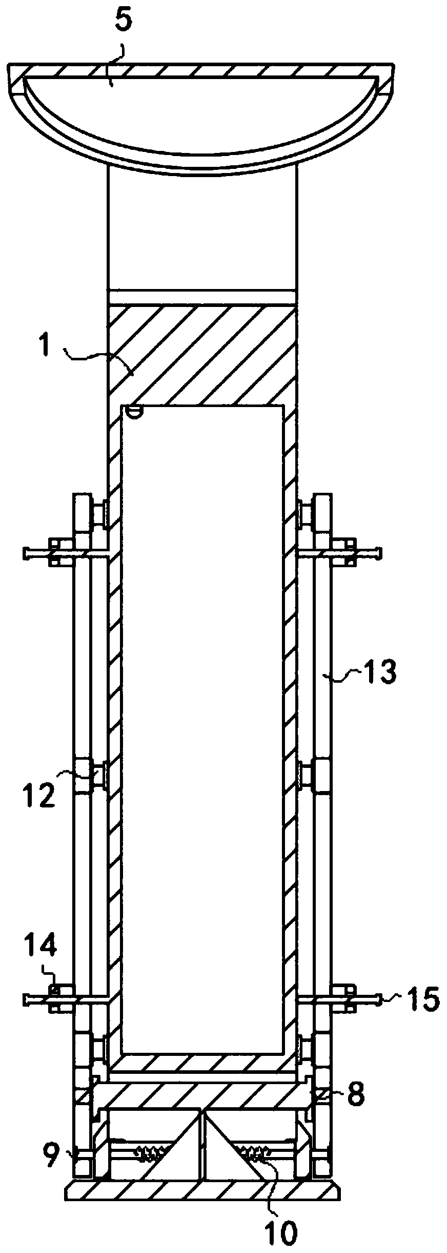 Charging pile based on anti-collision assembly and rain prevention and heat dissipation