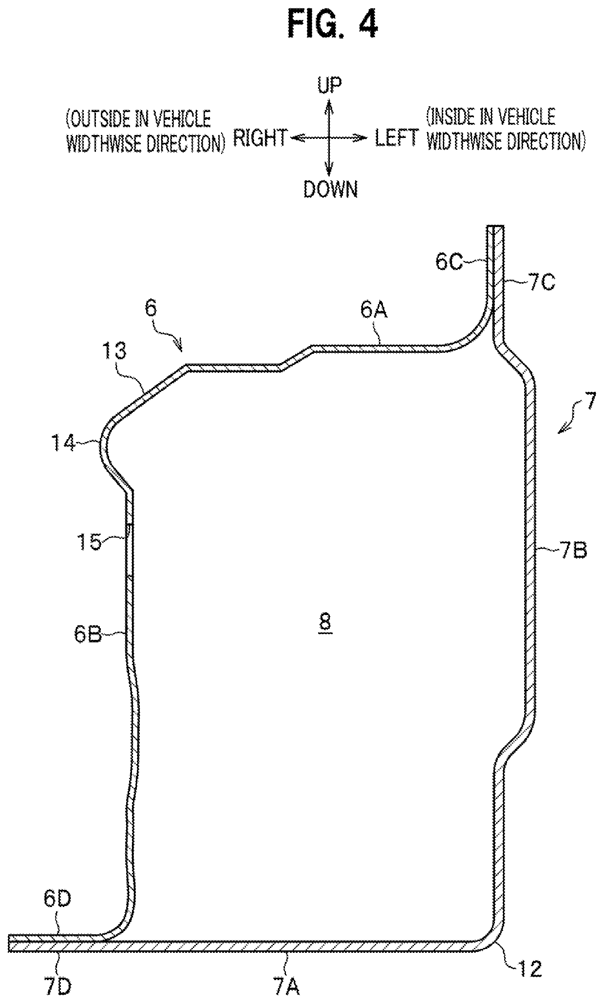 Vehicle chassis front section structure