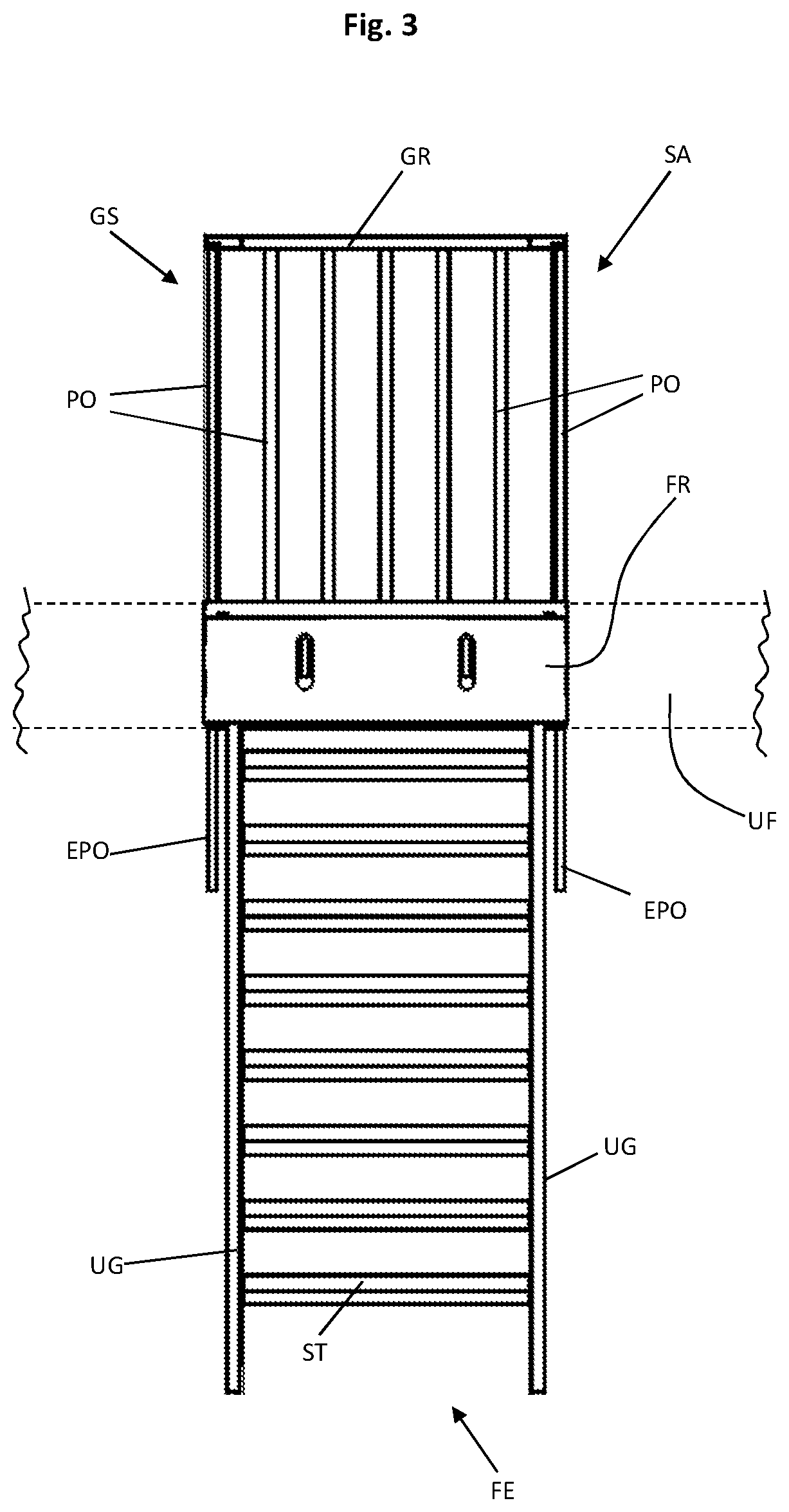 A stair assembly, an object and a stair assembly operating method