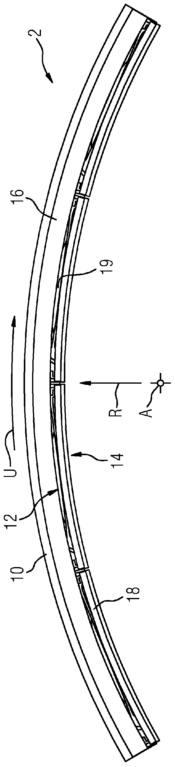 Seal for sealing a peripheral gap between two machine components