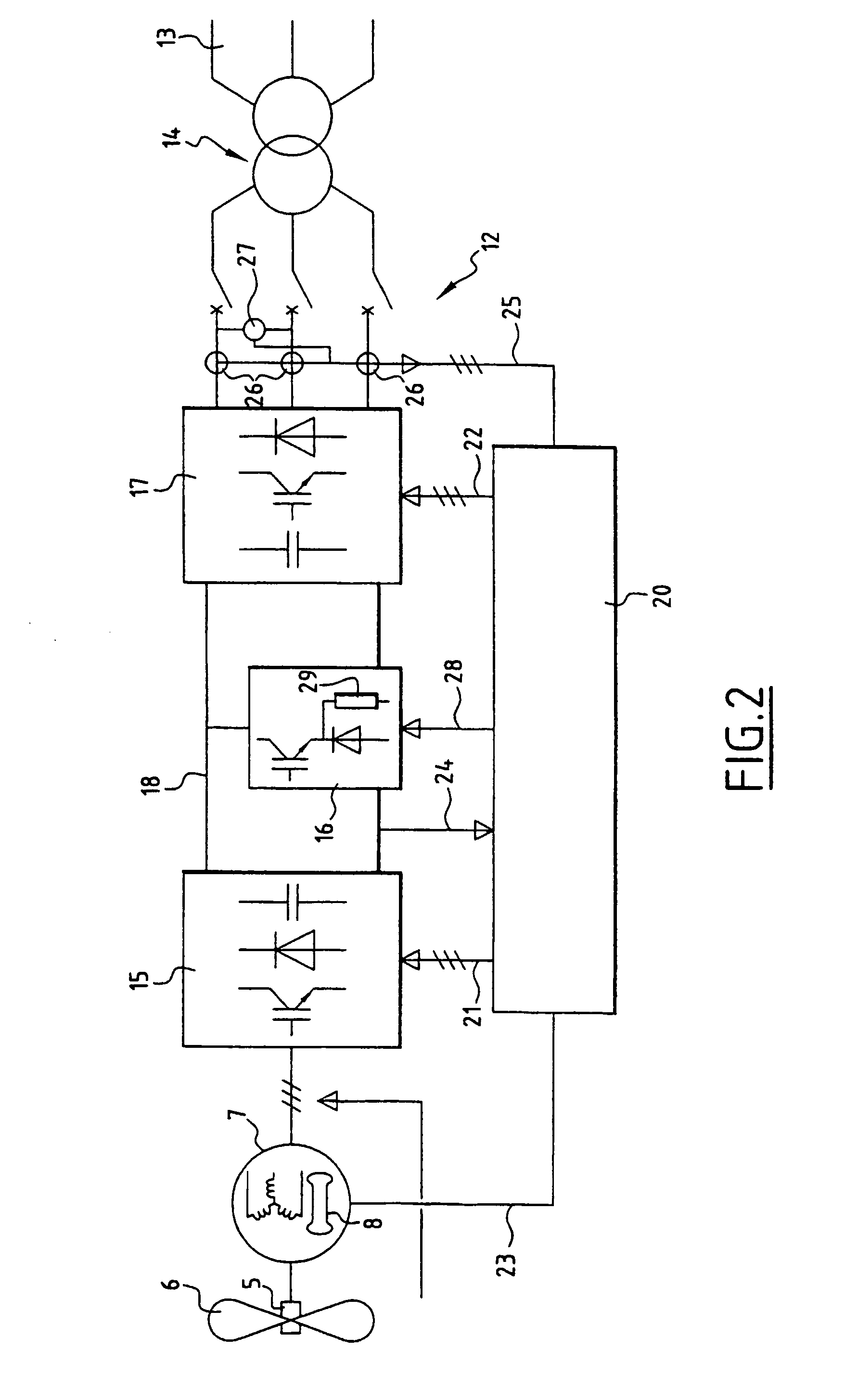 Method and device for regulating a wind machine