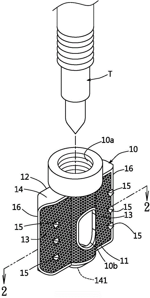 Fixer with stereo grids for vertebra facet joint fusion