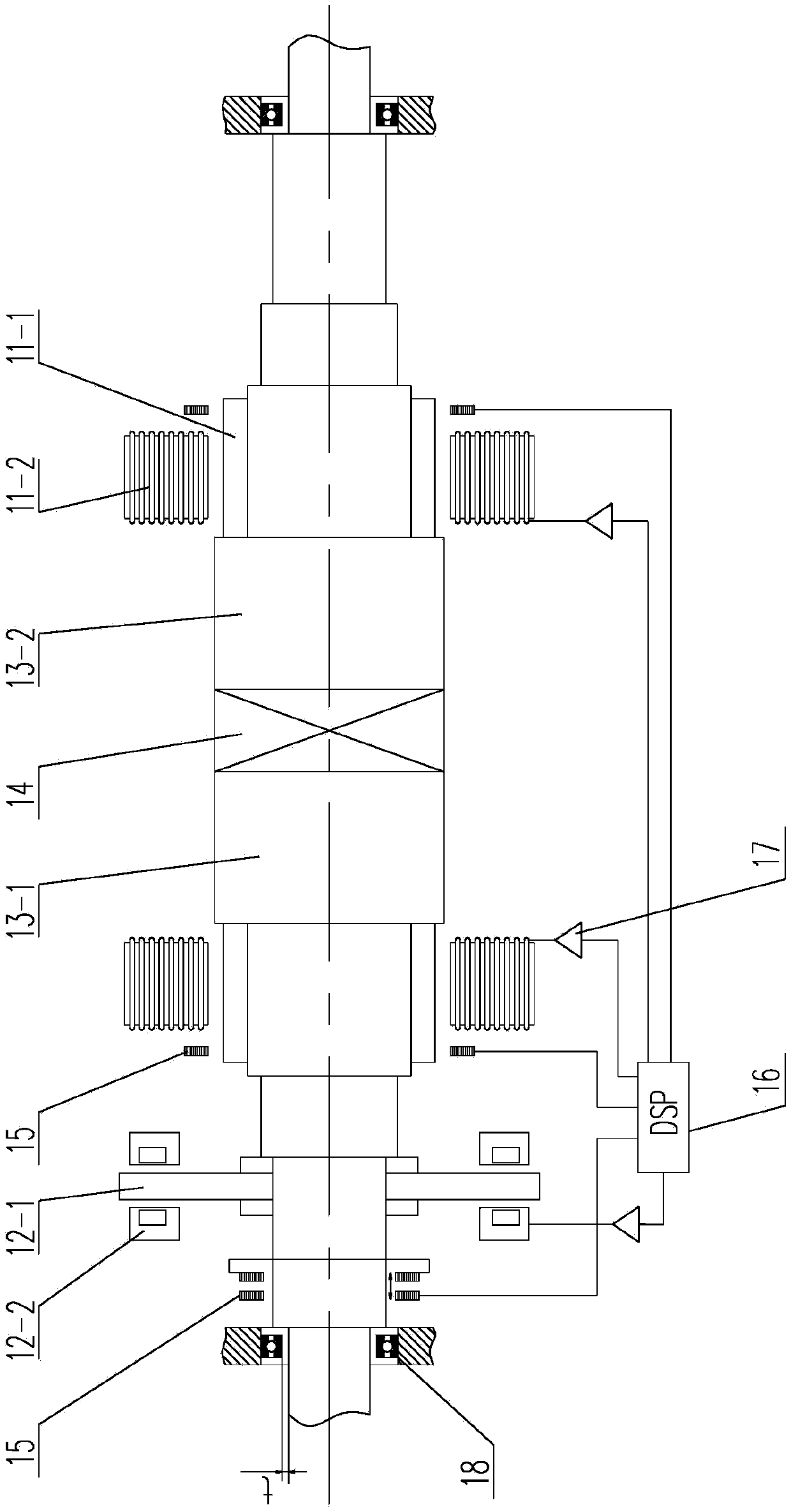 High-speed atomizer based on magnetic suspension bearing permanent magnet synchronous motor