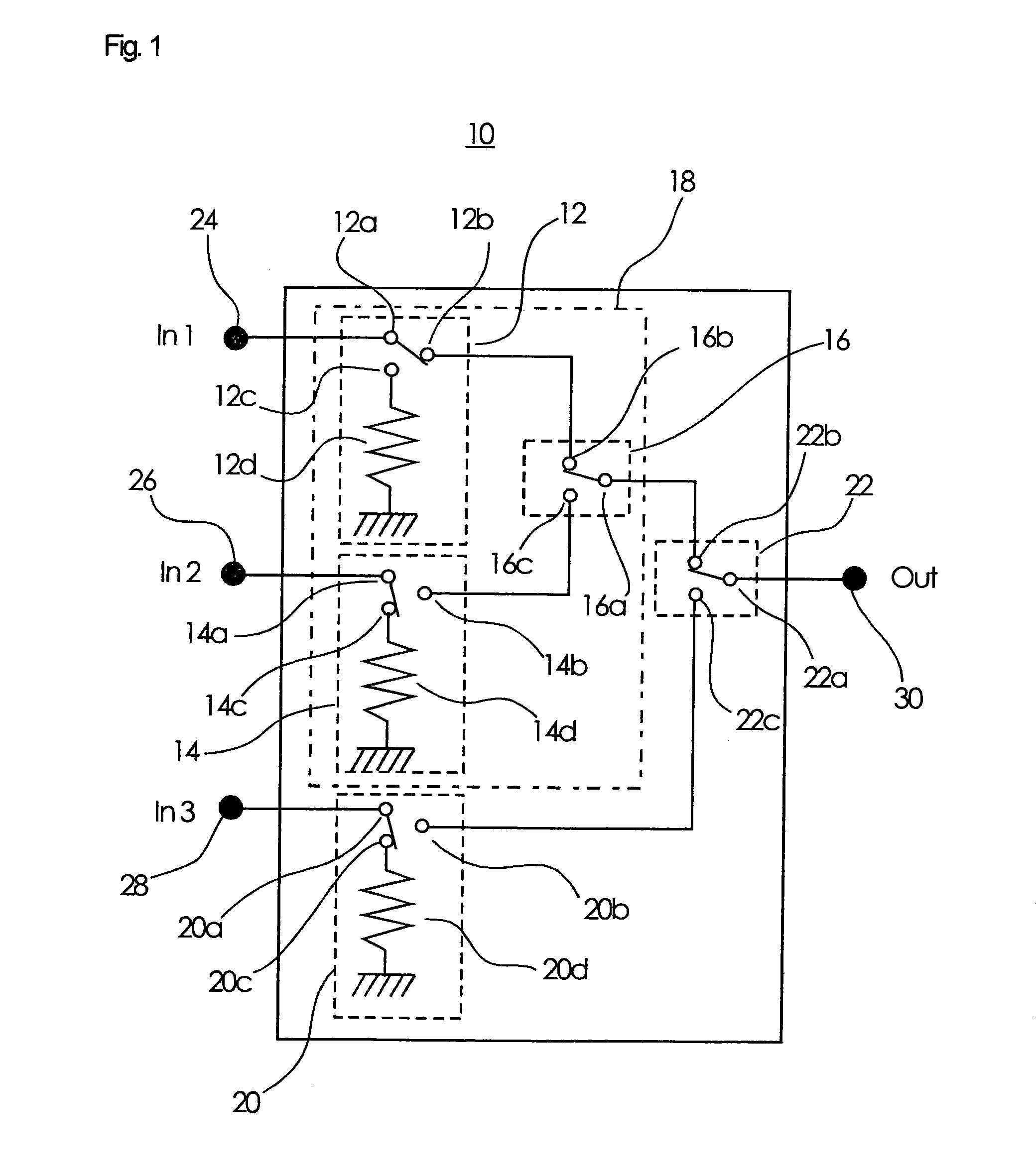 High frequency switch device
