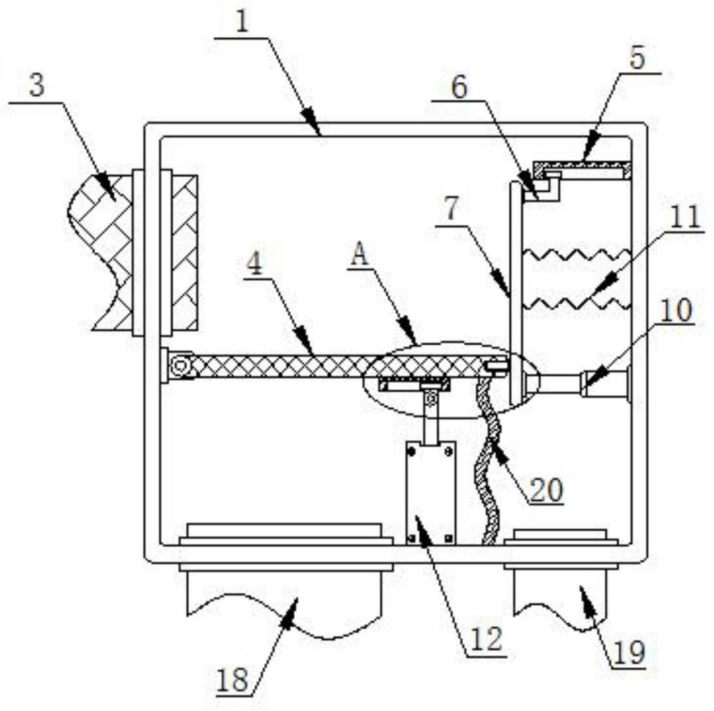 Grate cooler head cover blanking device capable of improving production efficiency