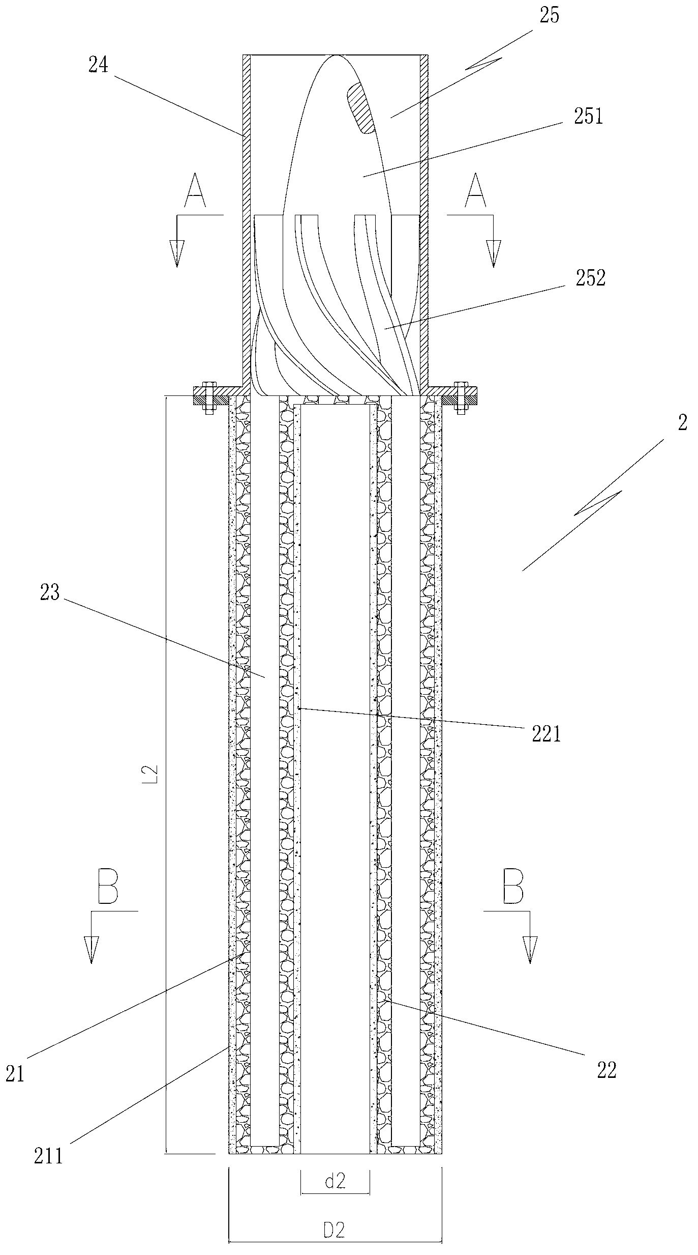 Filter tube for high-temperature gas-solid separation and filter with same